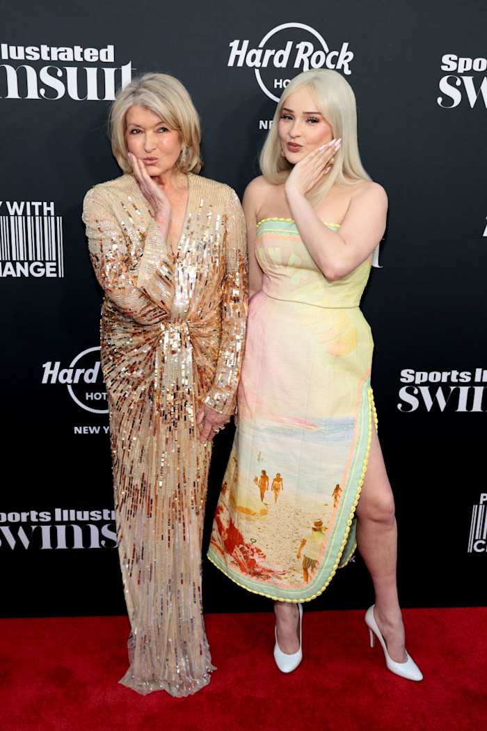 Martha Stewart and fellow cover model Kim Petras.